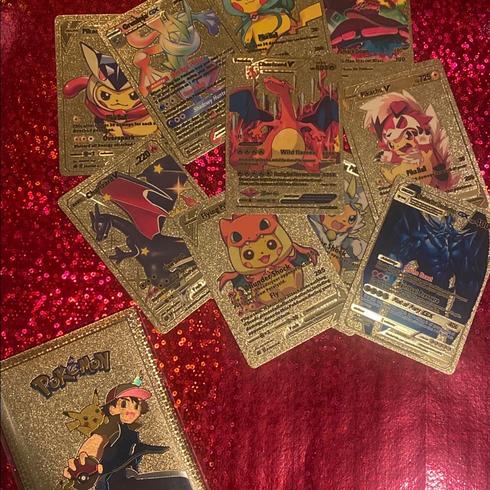 POKÉMON TOMY GOLD TRADING CARD SET ULTRA MINT SEALED !!!!